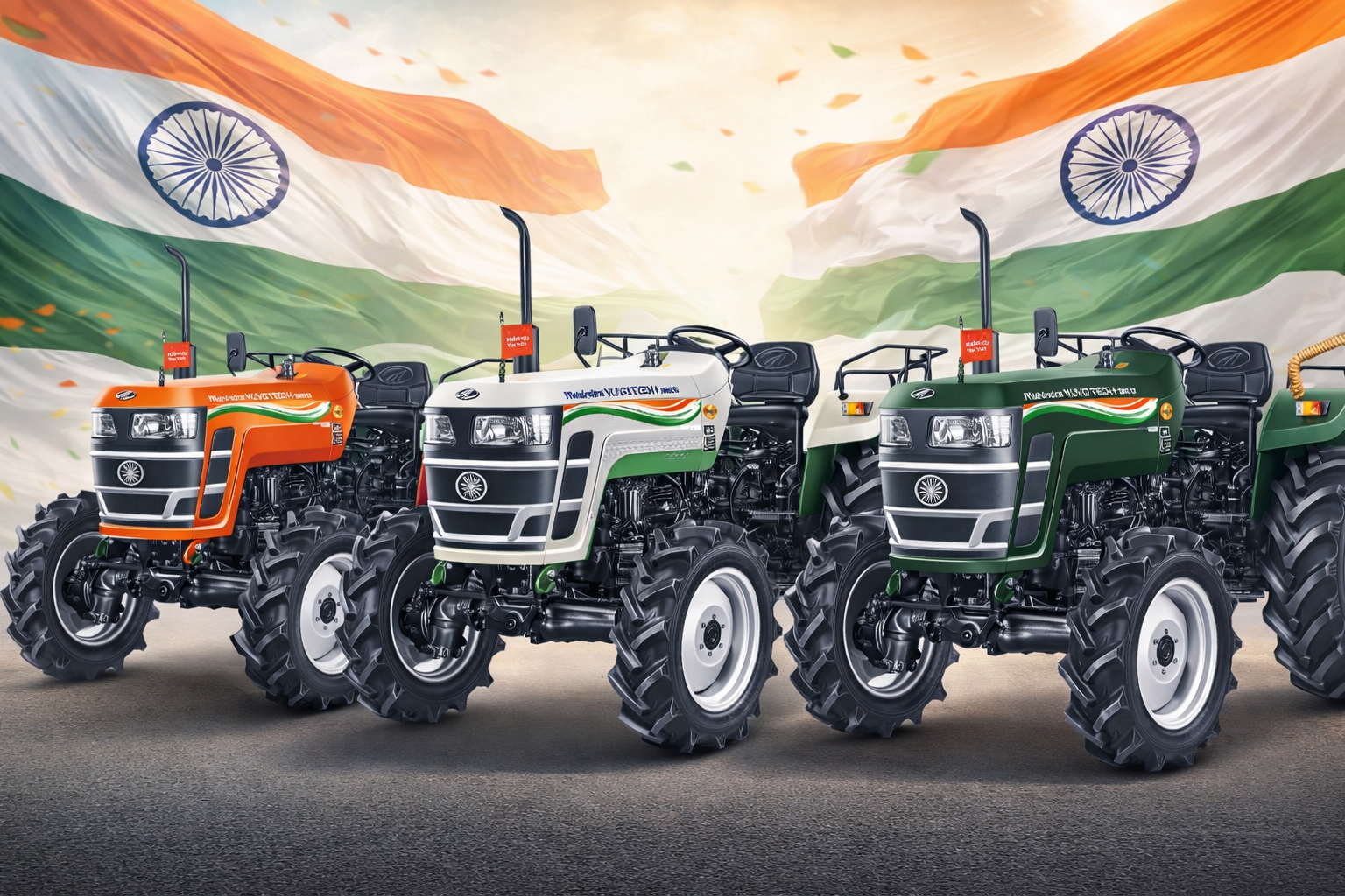Mahindra Launches Patriotic Tricolour Tractors To Honour Indian Farmers On Republic Day