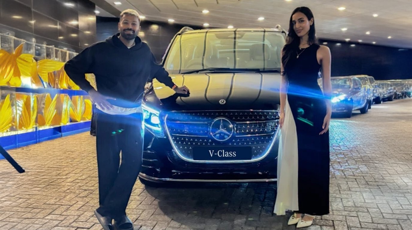 Hardik Pandya Expands Car Collection With Mercedes Benz V Class: Details Inside