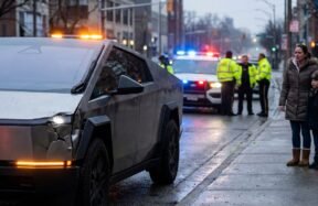 Woman Sues Tesla After Self-Driving Cybertruck Crashes Into Barrier: WATCH