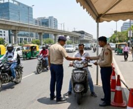 No Helmet, Heavy Fine: Gurugram Police Crack Down On 19,603 Riders In One Month
