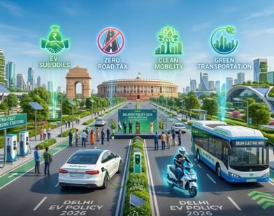 Delhi EV Policy 2026 Announced: Zero Road Tax, EV Subsidies And Petrol Two Wheeler Ban By 2028