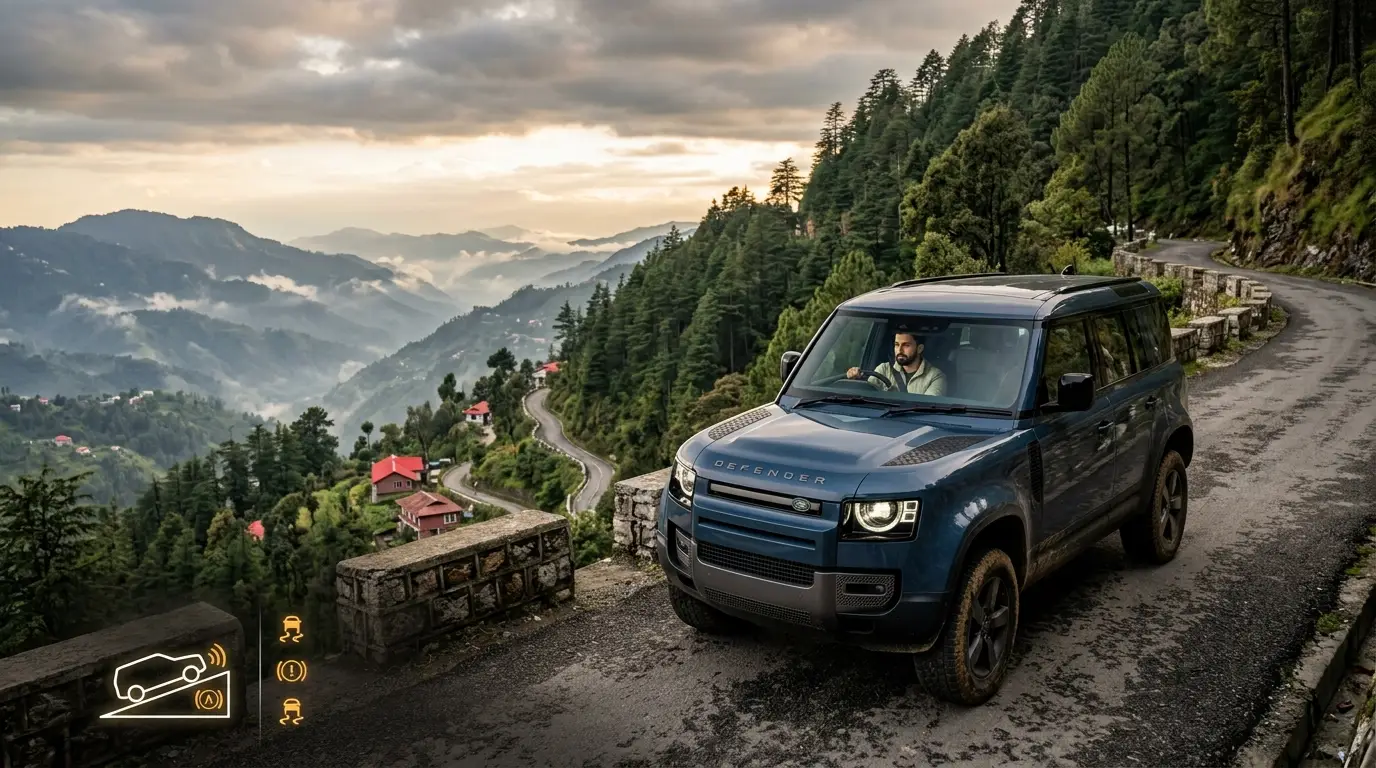 Landour Viral Video Shows How Hill Hold Assist Makes Hill Driving Easier: WATCH
