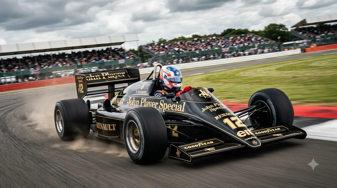 Ollie Bearman Fulfils Dream By Driving Ayrton Senna's 1985 Lotus At Silverstone: WATCH