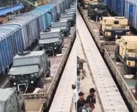 Mahindra Armado: Anand Mahindra’s Viral Video Shows Armoured Vehicles On Train