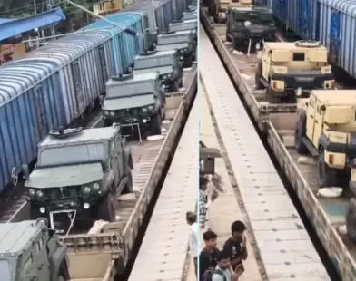 Mahindra Armado: Anand Mahindra’s Viral Video Shows Armoured Vehicles On Train