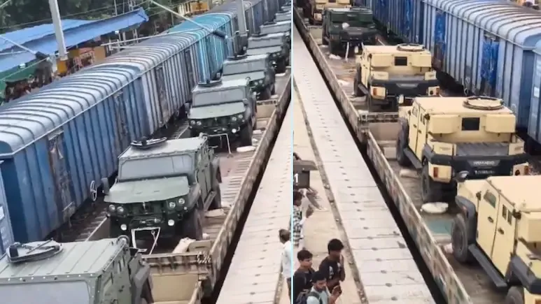 Mahindra Armado: Anand Mahindra’s Viral Video Shows Armoured Vehicles On Train