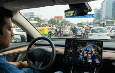 Tesla Model Y Screen Goes Crazy In Gurugram Traffic: VIRAL VIDEO
